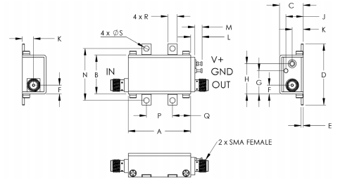 【MINI】ZX60-0916LN-S+宽带低功率放大器的中文资料 【MINI】ZX60-0916LN-S+宽带低功率放大器的中文资料