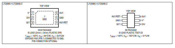 LTC6995低频振荡器的规格参数、特性应用及原理图 LTC6995低频振荡器的规格参数、特性应用及原理图