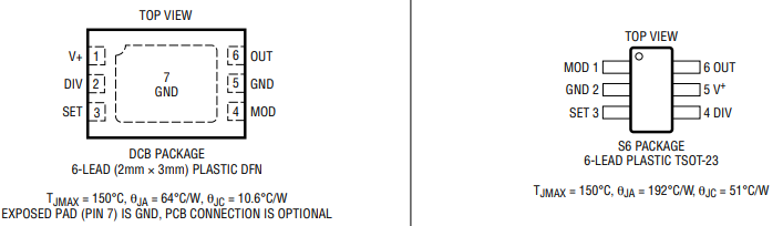 LTC6992CS6-1#TRPBF振荡器的规格参数、特性应用及引脚图 LTC6992CS6-1#TRPBF振荡器的规格参数、特性应用及引脚图