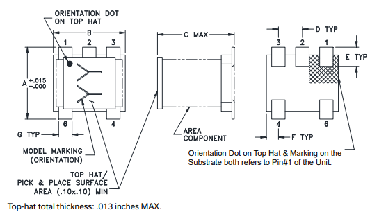 TC4-6T-75X+直流变压器的特性应用及尺寸图