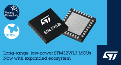 意法半导体推出 STM32WL33 低功耗、长距离无线微控制器 意法半导体推出 STM32WL33 低功耗、长距离无线微控制器