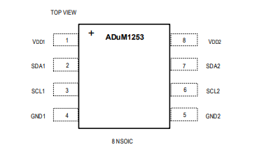 ADUM1253AWA+数字隔离器的规格参数、特性应用及引脚图 ADUM1253AWA+数字隔离器的规格参数、特性应用及引脚图