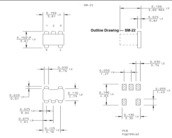 MABA-009180-500MHZ射频变压器的特性应用及尺寸图 MABA-009180-500MHZ射频变压器的特性应用及尺寸图