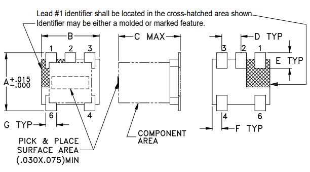 TC4-1W+射频变压器的规格参数、特性应用及尺寸图