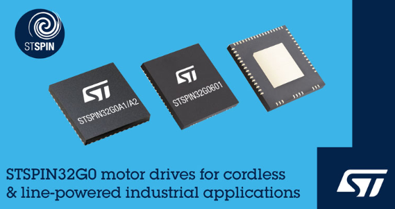 意法半导体针对工业自动化和家电市场推出STSPIN32G0系列电机驱动器 意法半导体针对工业自动化和家电市场推出STSPIN32G0系列电机驱动器