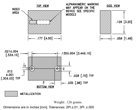 BFHK-6251+带通滤波器的规格参数、特性应用及尺寸图