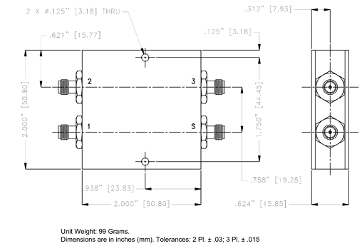 Z4BT-2R15GW+偏置器的规格参数、特性应用及尺寸图 Z4BT-2R15GW+偏置器的规格参数、特性应用及尺寸图