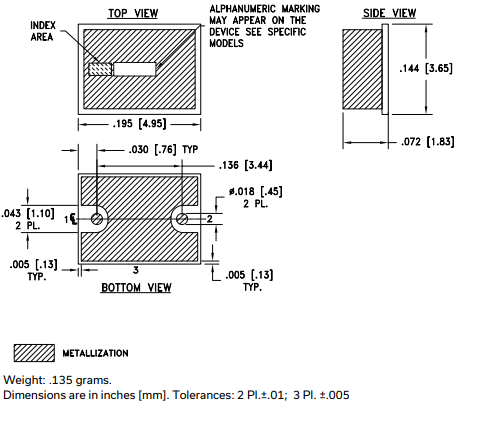 BFHKI-5001+带通滤波器的规格参数、特性应用及尺寸图 BFHKI-5001+带通滤波器的规格参数、特性应用及尺寸图