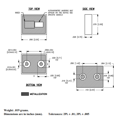 LFHK-1000+低通滤波器的规格参数、特性应用及尺寸图 LFHK-1000+低通滤波器的规格参数、特性应用及尺寸图
