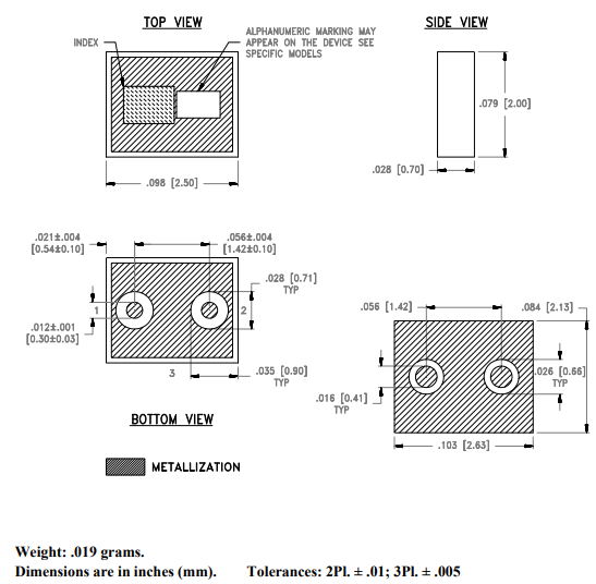 LFHK-1800+低通滤波器的规格参数、特性应用及尺寸图