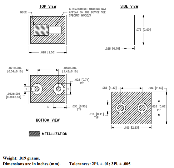 LFHK-2850+低通滤波器的规格参数、特性应用及尺寸图 LFHK-2850+低通滤波器的规格参数、特性应用及尺寸图