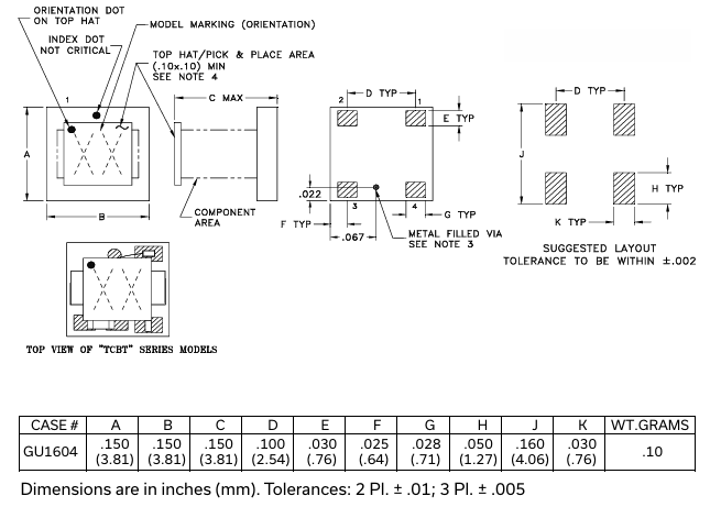 TCCH-80A+功率传感器的概述及尺寸图 TCCH-80A+功率传感器的概述及尺寸图