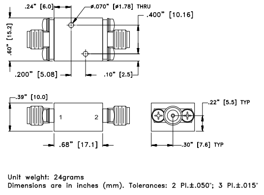 ZHFW-K7000+高通滤波器的规格参数、特性应用及尺寸图