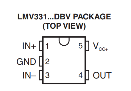 LMV331-Q1德州仪器比较器的规格参数及引脚图