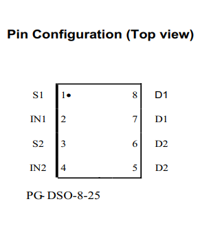BTS3410G电源开关芯片的规格参数及引脚图 BTS3410G电源开关芯片的规格参数及引脚图