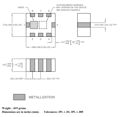 LDPQ-550-252+陶瓷双工器的规格参数、特性应用及尺寸图