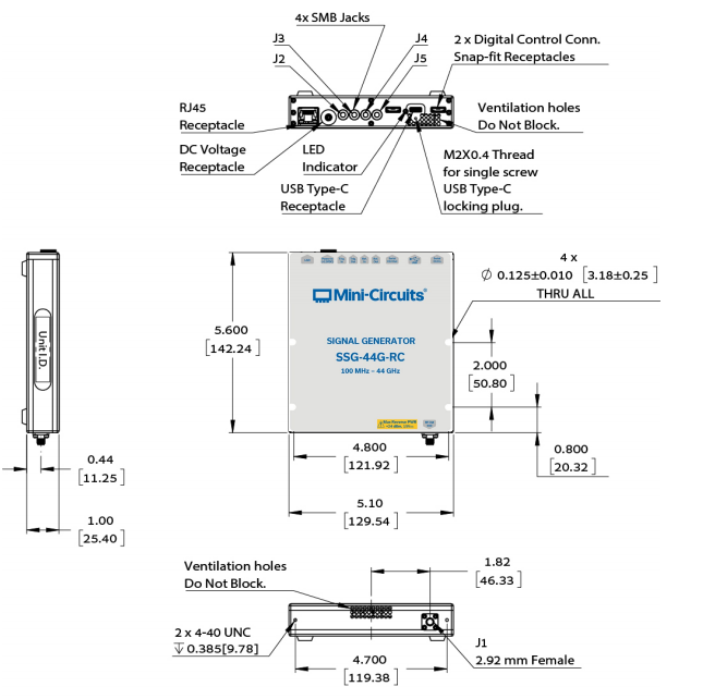 SSG-44G-RC信号发生器的规格参数、特性应用及尺寸图