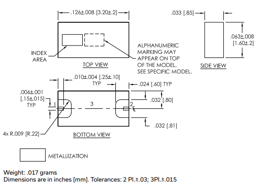 LFCN-3402+低通滤波器的规格参数、特性应用及尺寸图