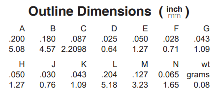 SIM-762H+双平衡混频器的规格参数、特性应用及尺寸图