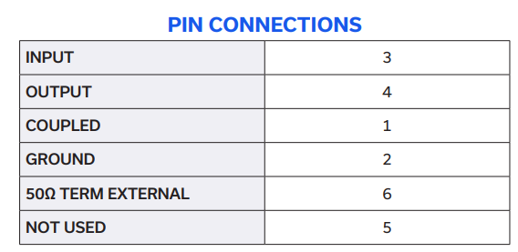 TCD-10-1W+定向耦合器的规格参数、特性应用及尺寸图