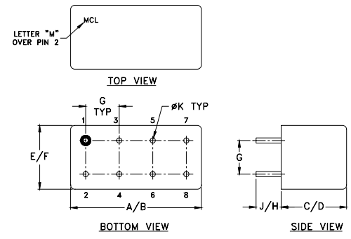 PDC-20-3+定向耦合器的参数、特性应用及尺寸