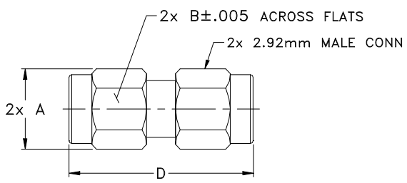 KM-KM50+射频适配器的参数、特性应用及尺寸图