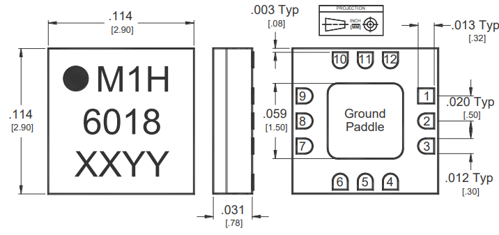 MM1-0312HSM-2平衡混频器的特性及引脚配置图