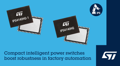 意法半导体推出两款功能丰富的四通道智能功率开关 意法半导体推出两款功能丰富的四通道智能功率开关