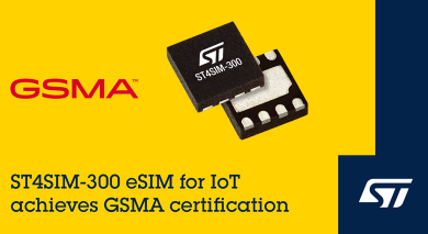 意法半导体eSIM卡获GSMA认证重塑物联网连接安全