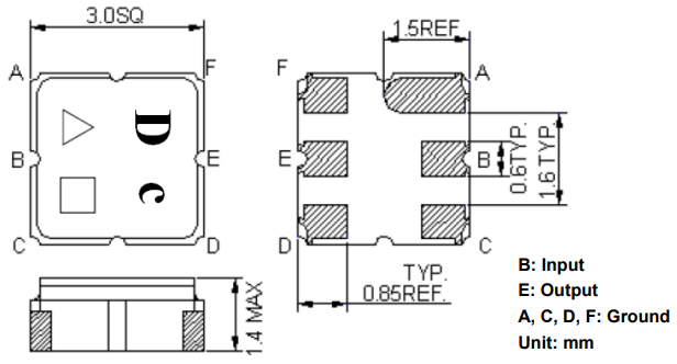 TA1982A嘉硕射频SAW滤波器芯片的详细参数信息 TA1982A嘉硕射频SAW滤波器芯片的详细参数信息