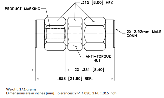 KM-KM50-T+同轴适配器的概述及特征