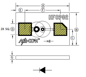 MA4FCP200芯片PIN二极管的简述及特征