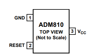 ADM810具有高电平有效推挽输出的微处理器监控电路