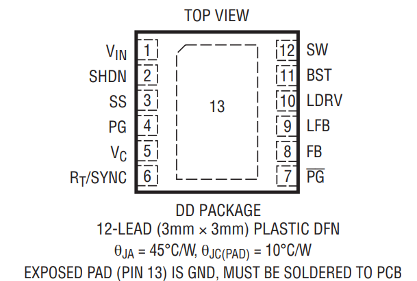 LT1939线性稳压器的引脚功能详解 LT1939线性稳压器的引脚功能详解
