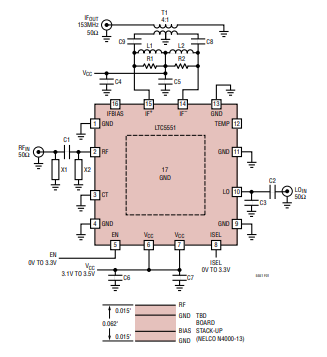 LTC5551混频器芯片的中频（IF）输出分析