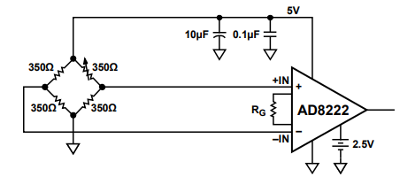 AD8222仪表放大器应用程序信息——驱动差分输入 ADC