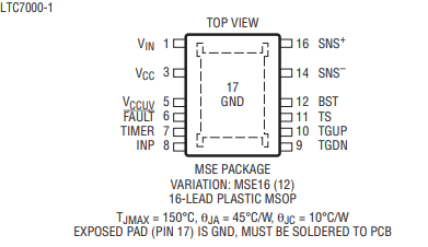 LTC7000 / LTC7000-1快速高边 N 沟道 MOSFET 栅极驱动器