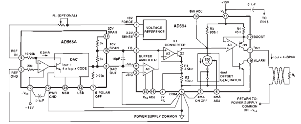 AD694仪表放大器的接口应用信息详解