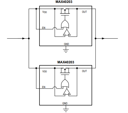 MAX40203 理想二极管典型应用电路解析