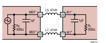 LTC5566变频混频器输出至中频 DVGA 接口分析 LTC5566变频混频器输出至中频 DVGA 接口分析