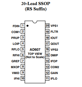 什么是AD607低功耗混频器/AGC/RSSI3V接收机IF子系统？