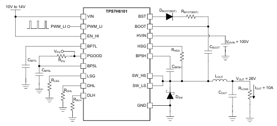 德州仪器推出200V、10A GaN 半桥功率级 TPS7H6101-SEP