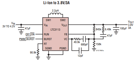 LTC3113宽VIN范围、高效、固定频率、降压-升压DC/DC转换器 LTC3113宽VIN范围、高效、固定频率、降压-升压DC/DC转换器