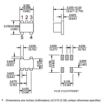 ETC1-1-13射频变压器的定义及实物封装引脚图