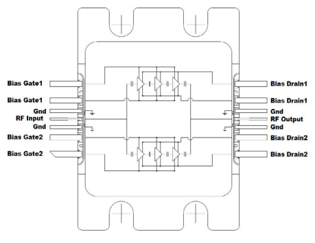CMPA1C1D080F功率放大器(12.75-13.25 GHz)简述 CMPA1C1D080F功率放大器(12.75-13.25 GHz)简述