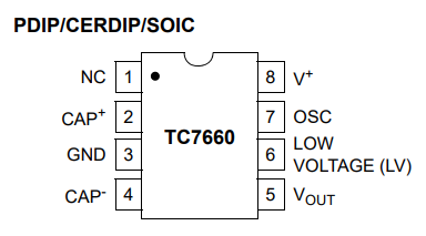 TC7660电荷泵DC-DC电压转换器IC的简述及特性 TC7660电荷泵DC-DC电压转换器IC的简述及特性
